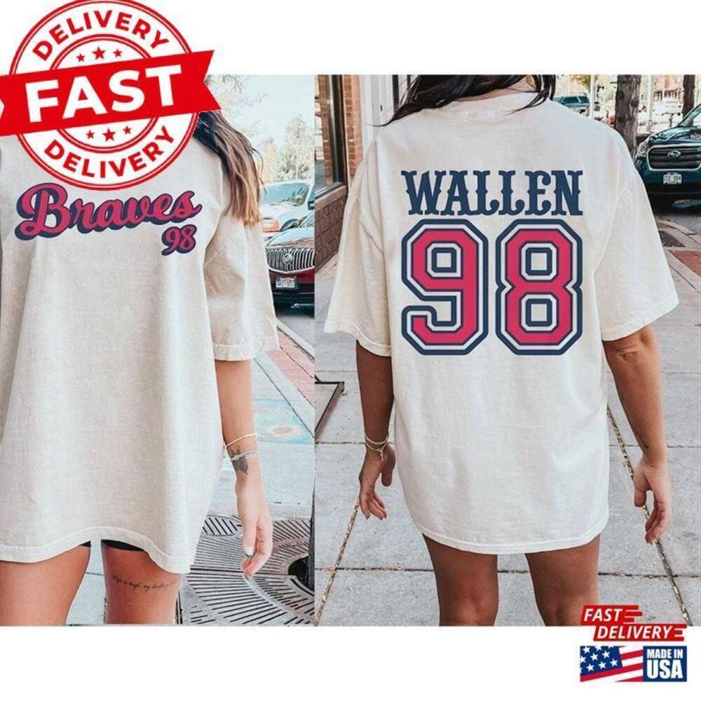 Morgan Wallen 98 Braves 2 Sided Tshirt